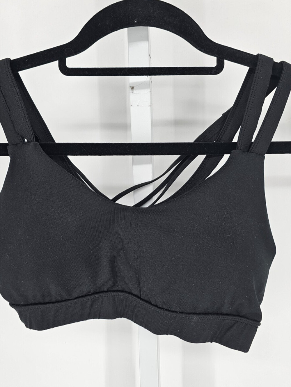 C9 by Champion Womens Sz S Strappy Sports Bra Solid Black